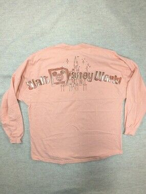 2024 Walt Disney World Rose Gold Pixie Dust Castle Spirt Jersey Large Shirt Top